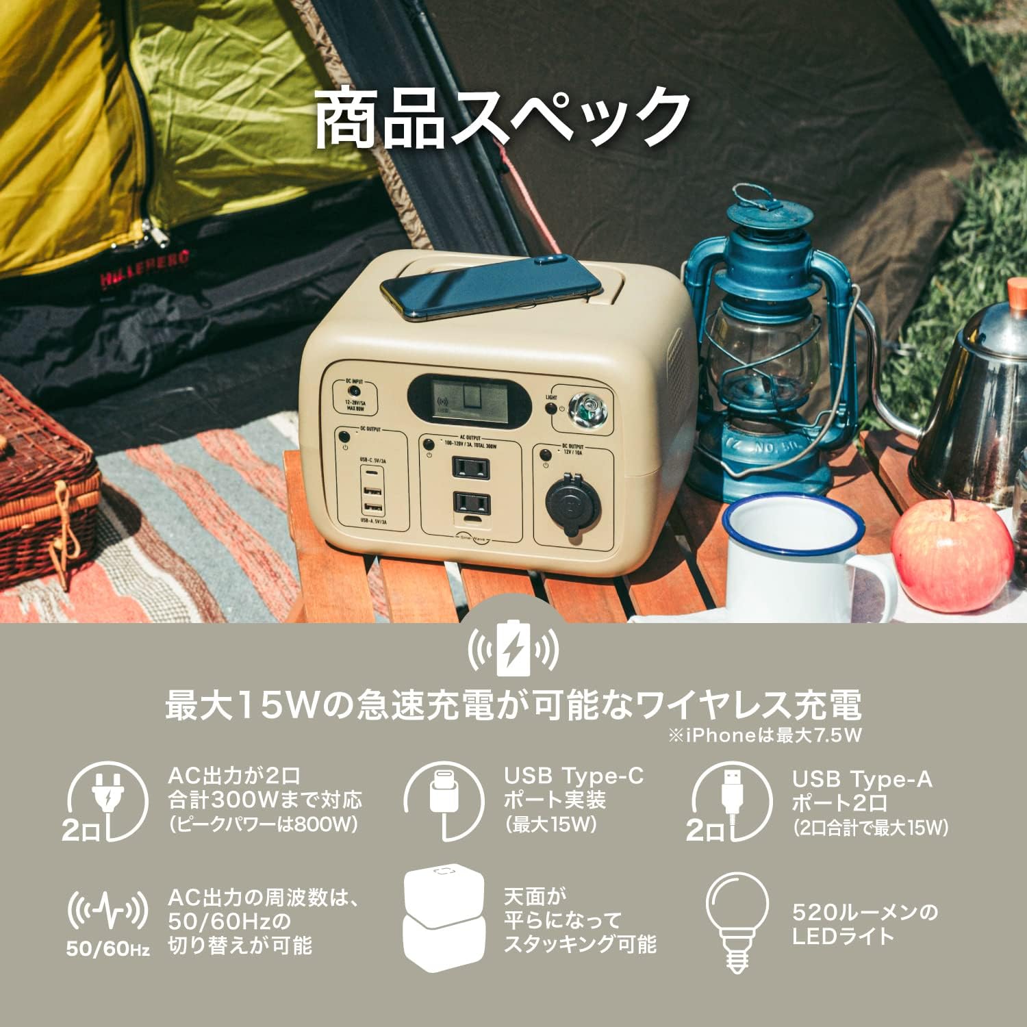 [レンタル] 加島商事 PowerArQ mini 2 ポータブル電源（307Wh） - 9