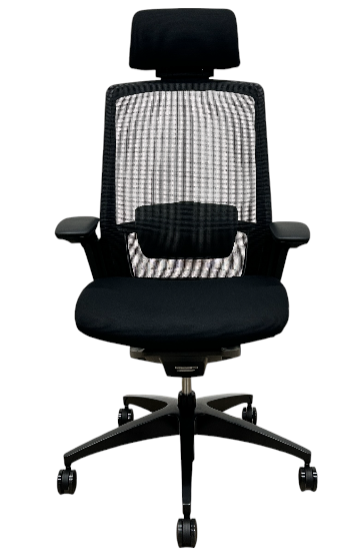 [レンタル] オカムラ Finora（フィノラ）シリーズ エクストラハイバック クッションタイプ 可動肘 ランバーサポート付き ウレタンキャスター C78CJS F1G1 オフィスチェア - 2