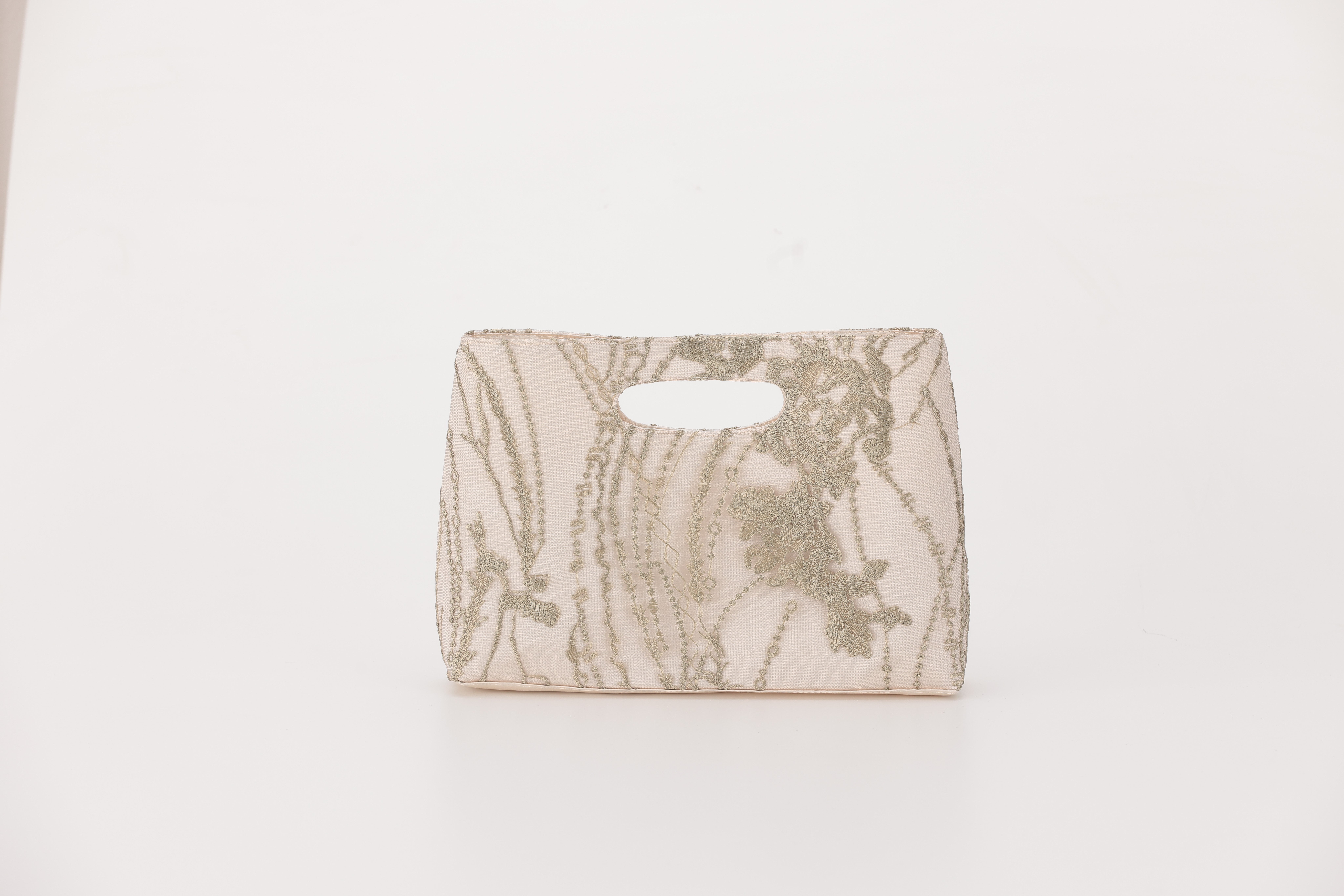 [レンタル] アートマリー 刺繍ハンドホールパーティバッグ グリーン