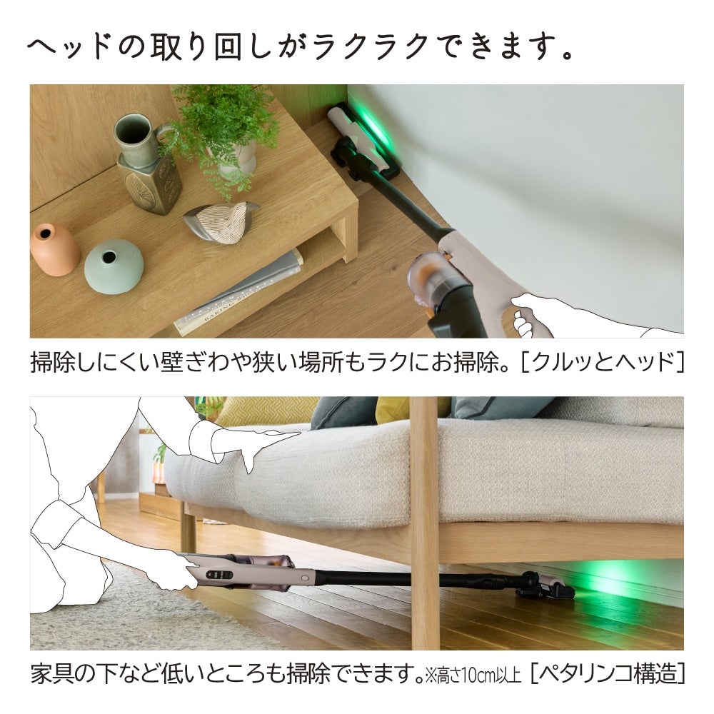 [レンタル] 日立 ラクかるスティック PV-BL3M コードレススティッククリーナー - 8
