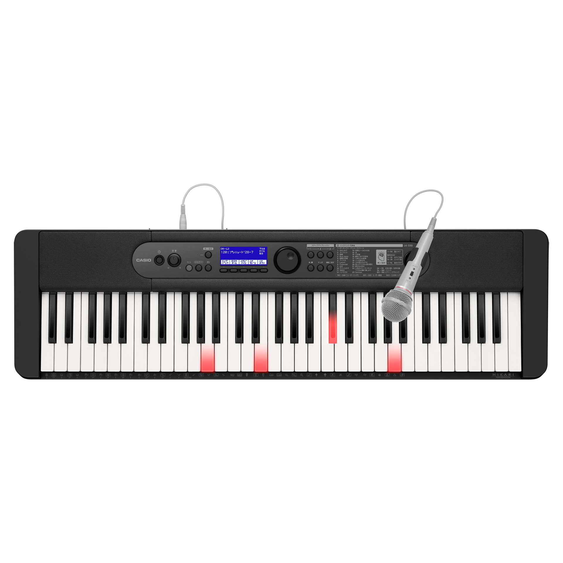 レンタル] カシオ Casiotone 光ナビゲーションキーボード LK-550