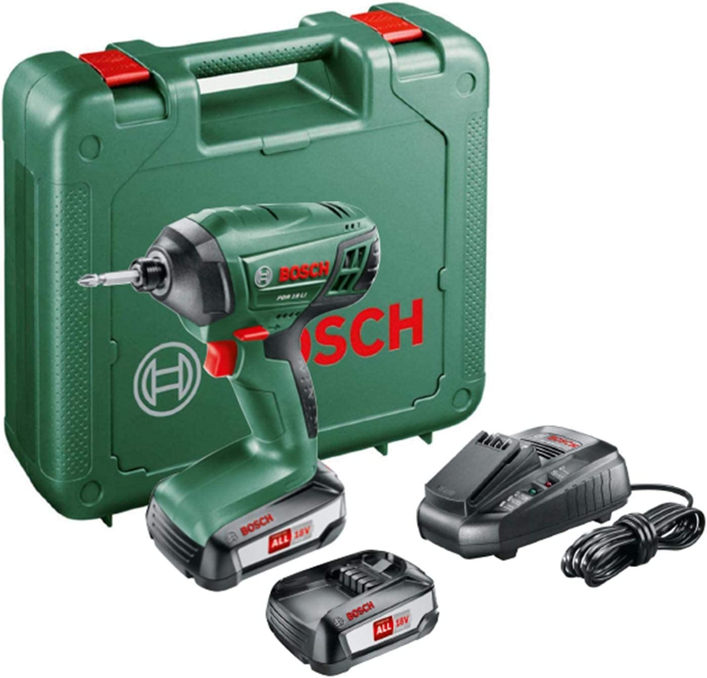 [レンタル] ボッシュ(BOSCH) 18Vバッテリーインパクトドライバー(1.5Ahバッテリー2個付き) IPD218 - 2