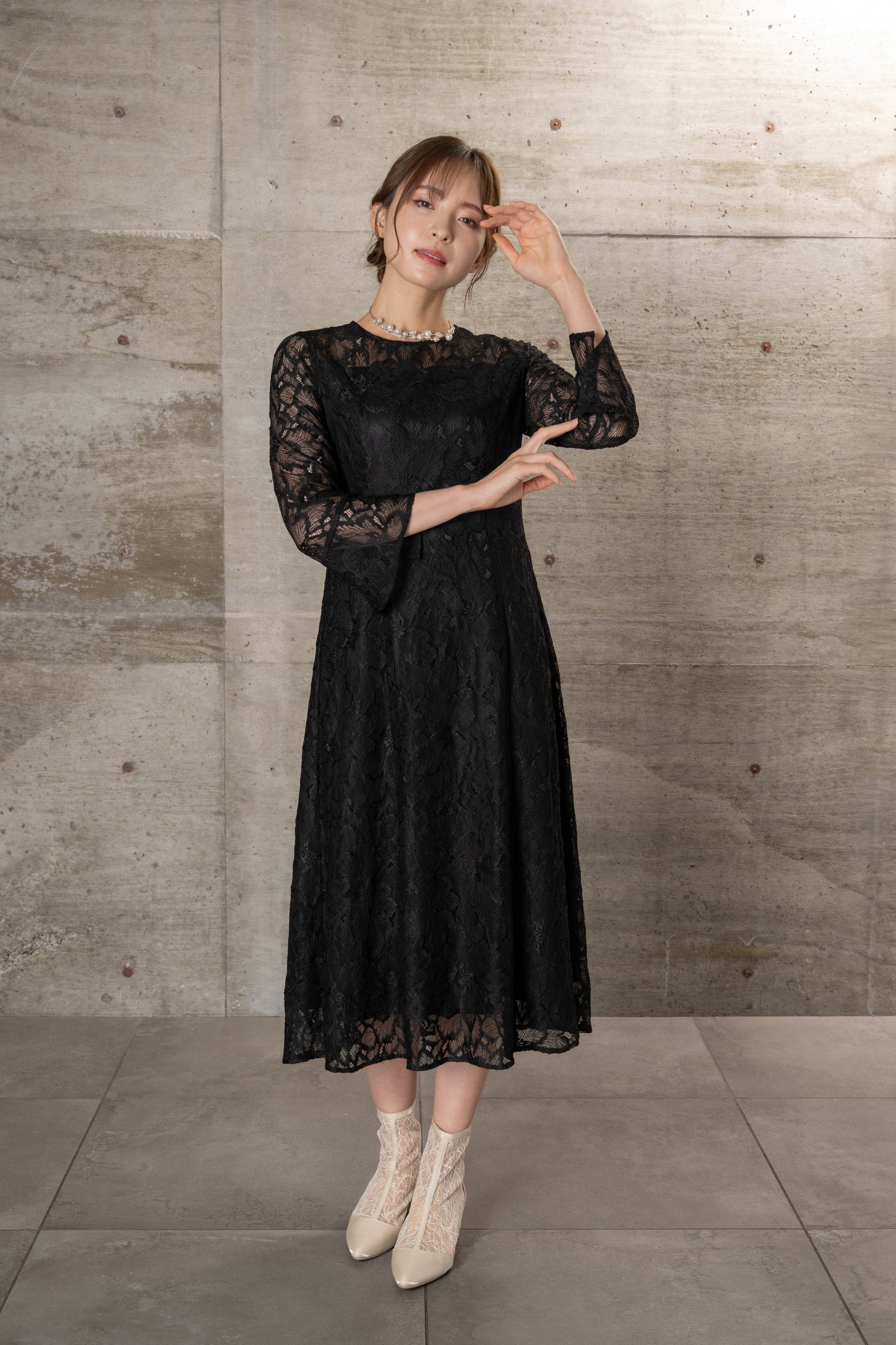 [レンタル] BELINDA DE CAPRIS レースベルスリーブワンピース ワンピースドレスの宅配レンタル - 8