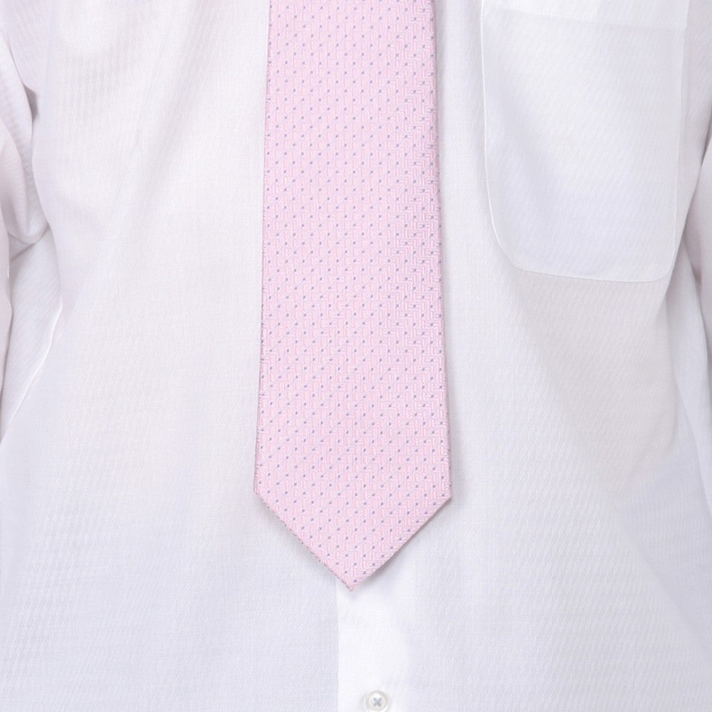 [レンタル] f-mode メンズネクタイ シルク ピンク ピンドット柄の宅配レンタル - 2