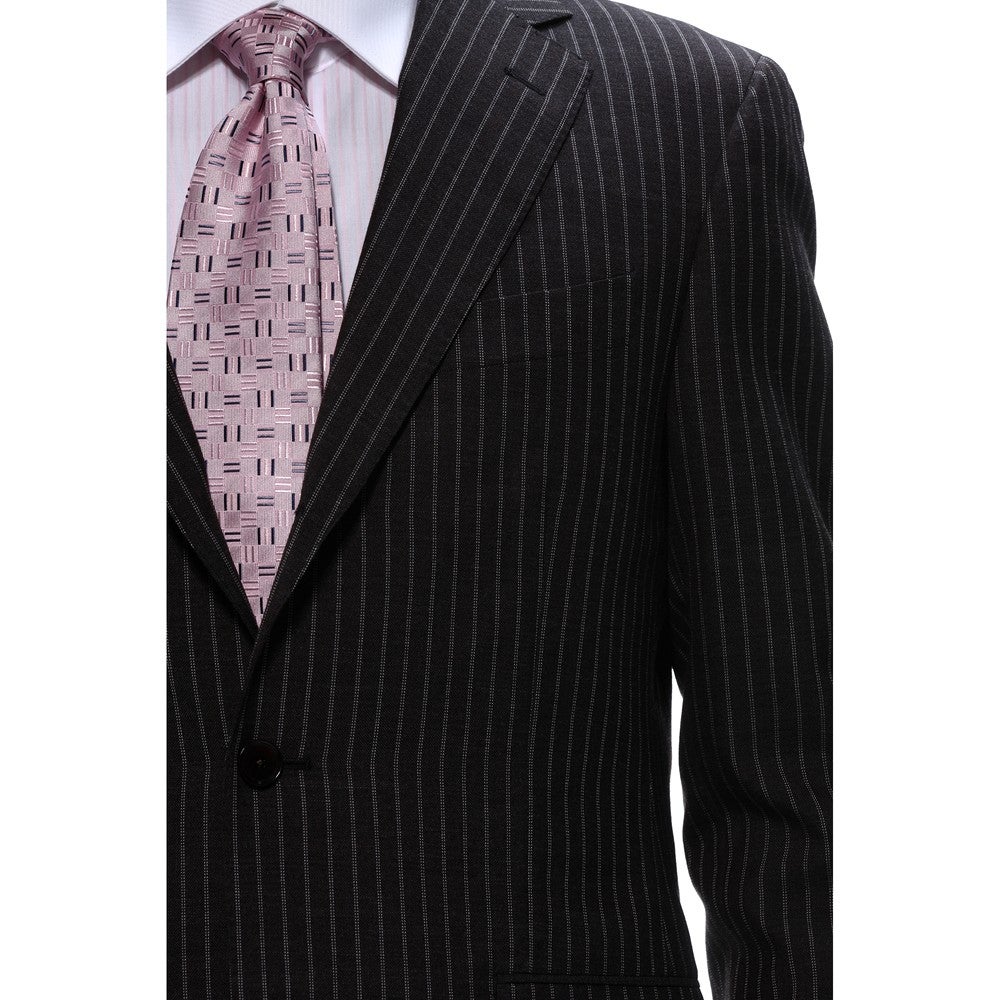 [レンタル] ボリオリ ストライプ メンズスーツ2点セット(ジャケット+パンツ) ブラウンの宅配レンタル - 4