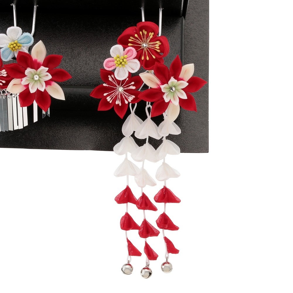 レンタル] 七五三/節句 和装髪飾り かんざし ちんころ 4点 勝山セット