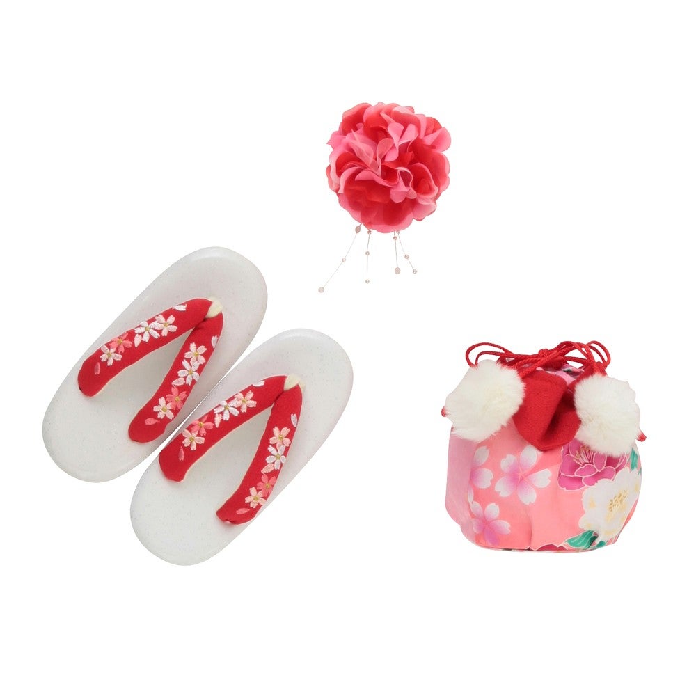 [レンタル] 七五三/節句 被布セット 3歳女の子 可憐 華やかの宅配レンタル - 5