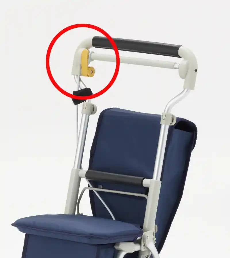 [レンタル] 【送料別】フランスベッド FBライトミニ 背袋付き・紺(酸素ボンベ収納可) - 7