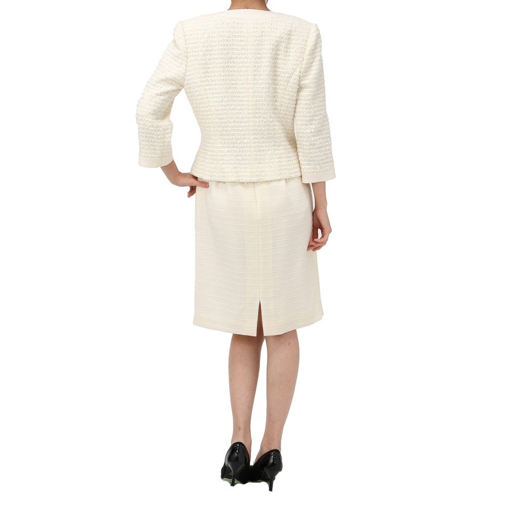 [レンタル] ミス・アシダ セレモニースーツ2点セット(ジャケット+ワンピース) ホワイトの宅配レンタル - 2