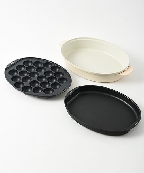 BRUNO - ブルーノ オーバルホットプレート BOE053 本体 プレート3種(たこ焼き/深鍋/平面) boe053-bk ブラック【可(C)】 51jMglxBd0L._UF894,1000_QL80_.jpg