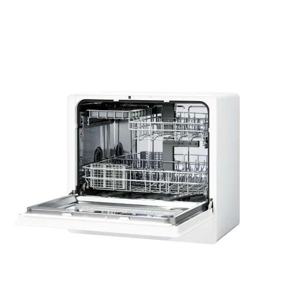 [レンタル] [～食器40点]アクア 食器洗い乾燥機 ADW-L4 ホワイト 分岐水栓対応 5人分 - 4