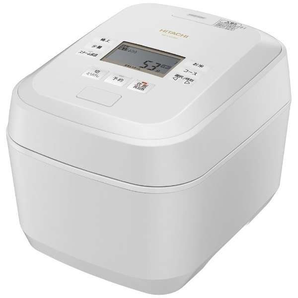 [レンタル] [5.5合炊き] 日立 ふっくら御膳 RZ-V100GM 圧力＆スチームIHジャー炊飯器 沸騰鉄釜 フロストホワイト