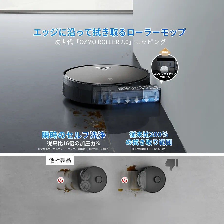 [レンタル] ECOVACS DEEBOT X11 OmniCyclone ロボット掃除機 - 8