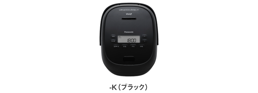 パナソニック おどり炊き SR-C306E 可変圧力IHジャー炊飯器 本体 正面 ブラック(-K) - 2