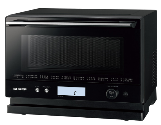 [レンタル] [18L]シャープ ワイドフラット オーブンレンジ PLAINLY ブラック RE-WF18A-B - 2