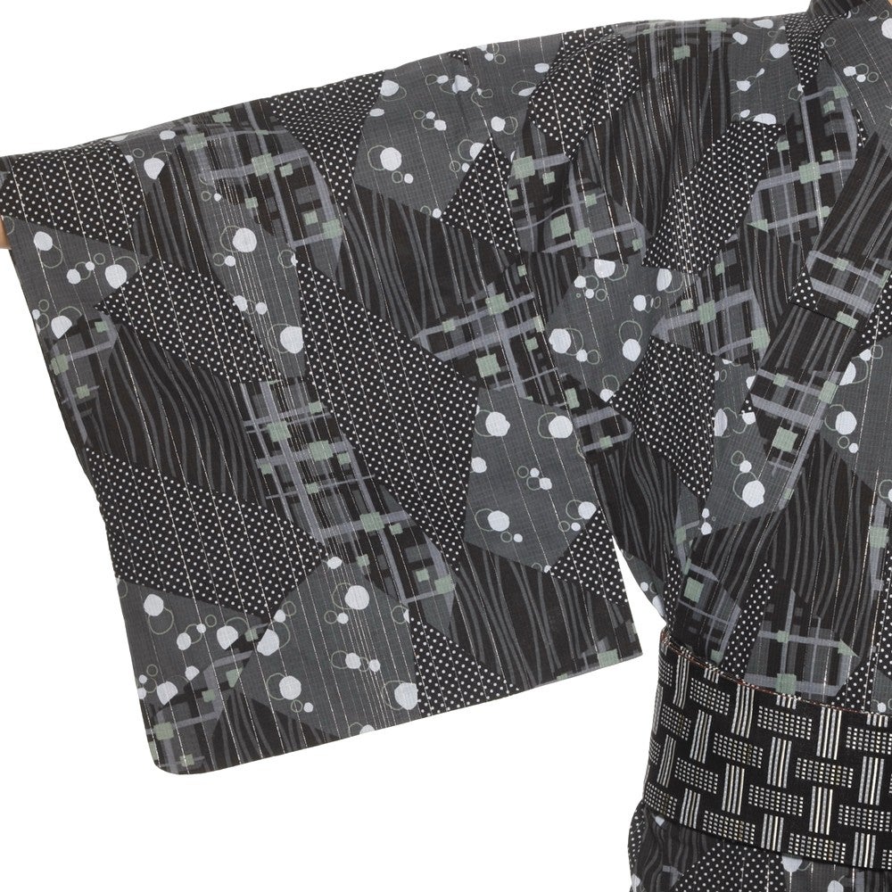 [レンタル] リョウコ・キクチ(R.KIKUCHI) メンズ浴衣 フルセット 格子柄 身長目安170cmの宅配レンタル - 6