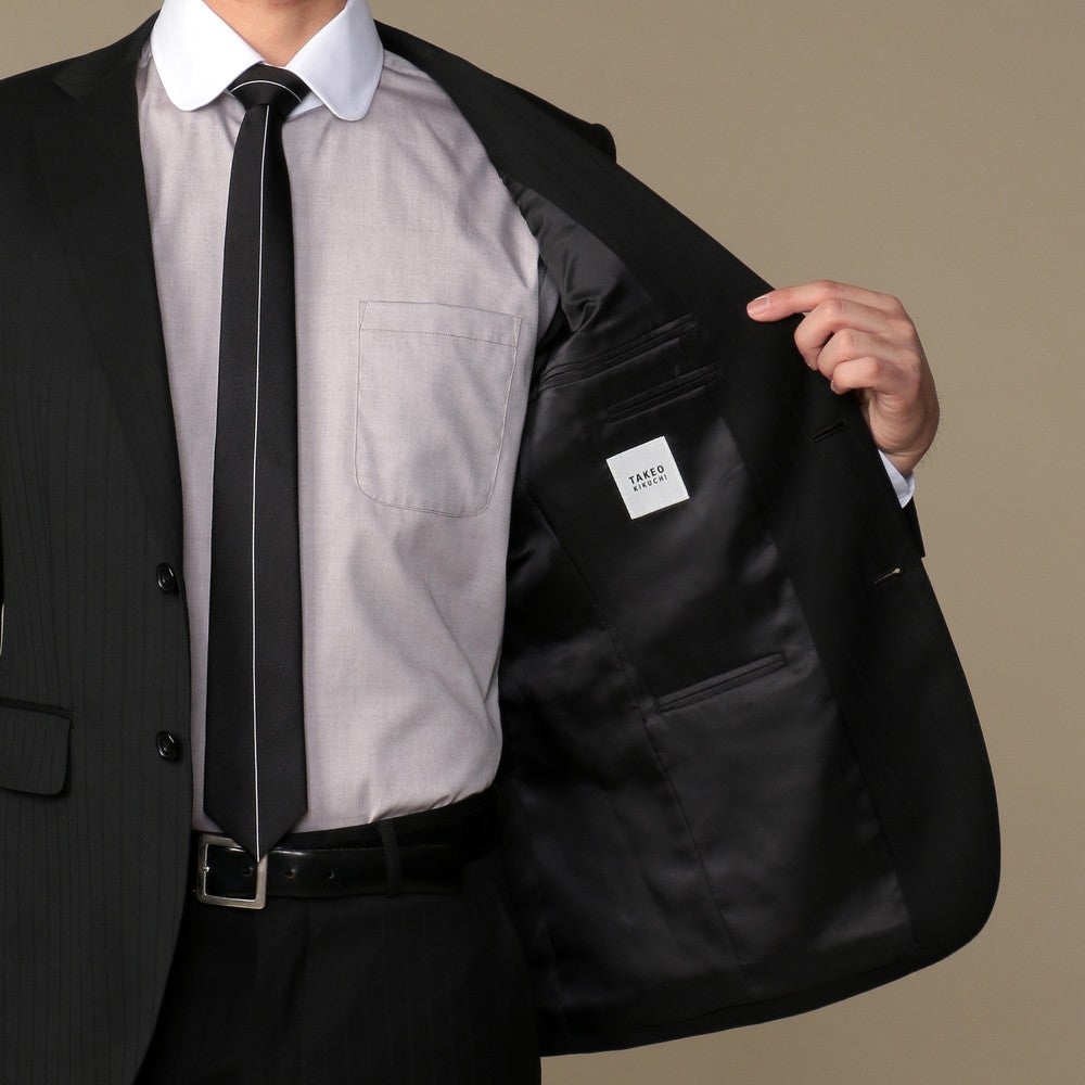 [レンタル] タケオキクチ シャドーストライプ メンズスーツ2点セット(ジャケット+パンツ) ブラックの宅配レンタル - 5