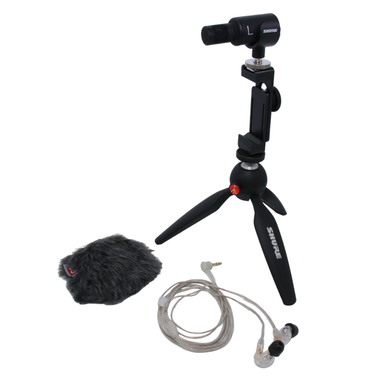SHURE ポータブル動画撮影キット MV88+SE215CL-A