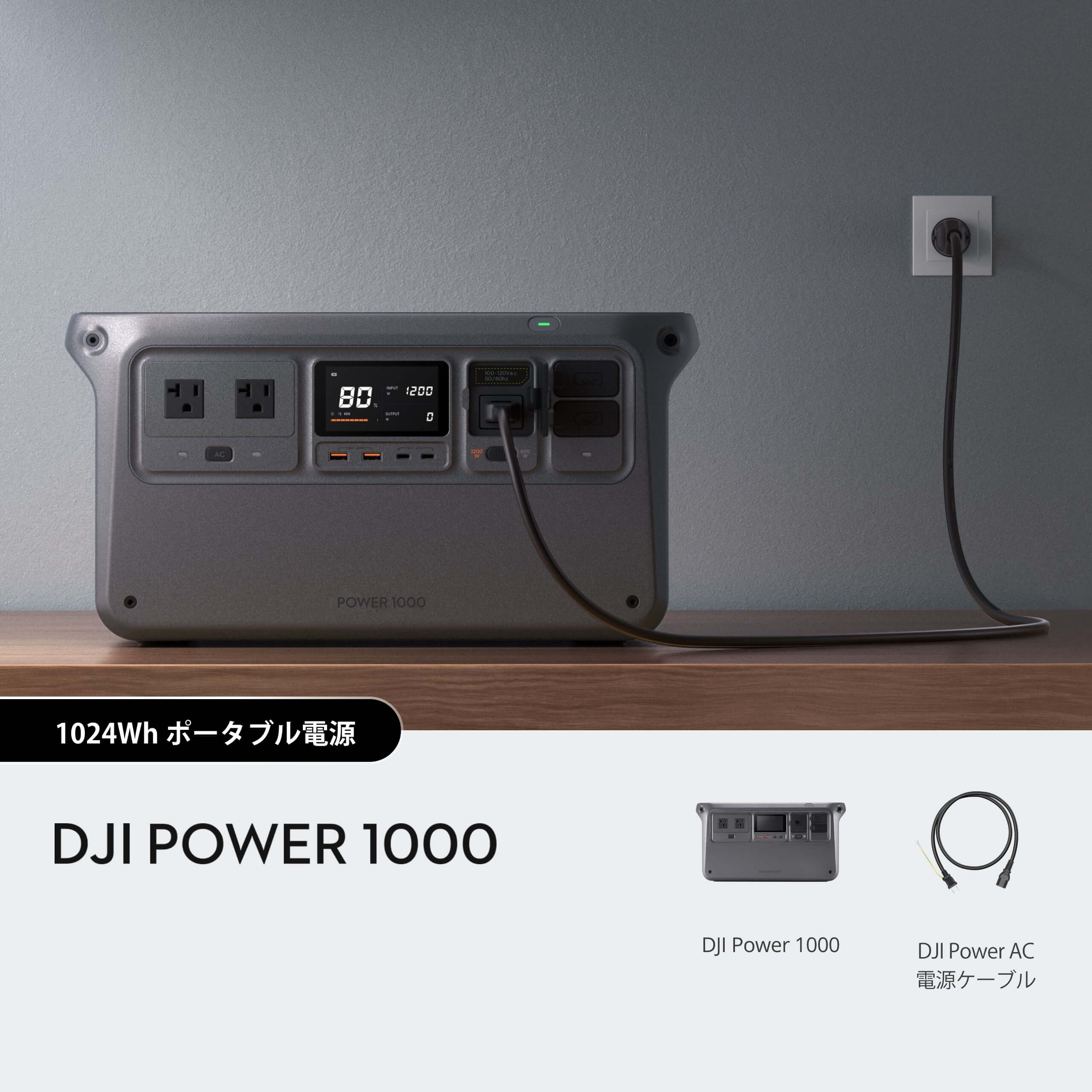 [レンタル] DJI Power 1000 ポータブル電源 (1,024Wh) - 8