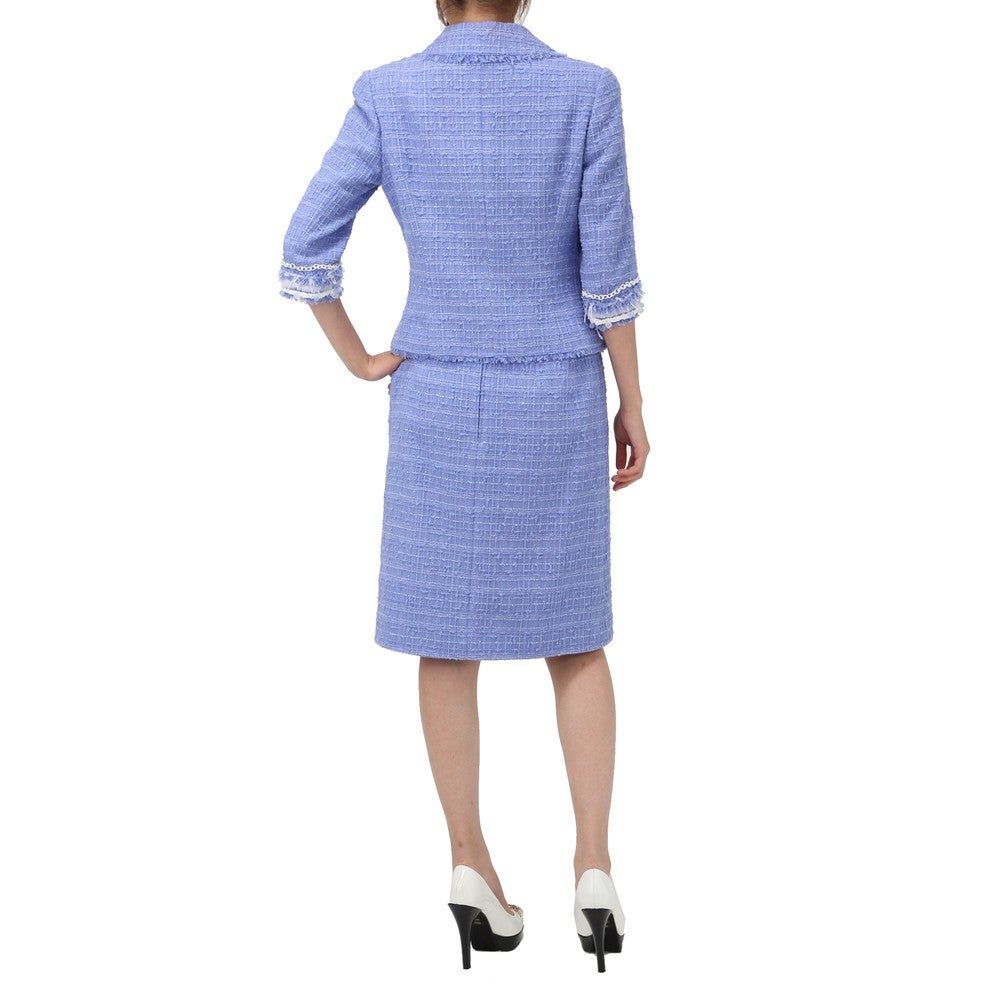 [レンタル] ルネ セレモニースーツ2点セット(ジャケット+スカート) ベージュ / ブルー / グレー / ホワイト / オレンジ / ネイビー / ピンクの宅配レンタル - 7