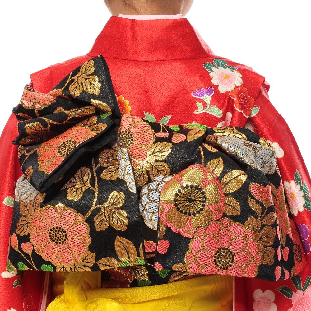 [レンタル] 七五三/節句 着物セット 7歳女の子 艶やか 牡丹柄の宅配レンタル - 4