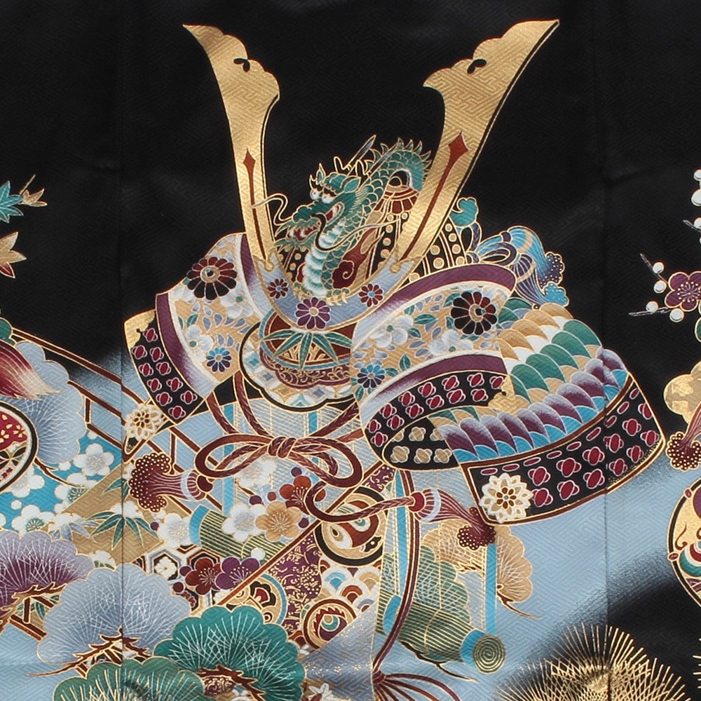 [レンタル] 男の子 お宮参り 産着レンタル6点フルセット 正絹 兜 雅の宅配レンタル - 3