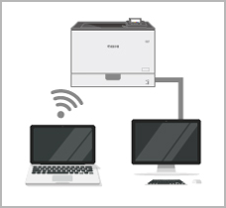 CANON(キヤノン) Satera LBP411 モノクロレーザープリンター 2WAY LAN 接続イメージ - 10