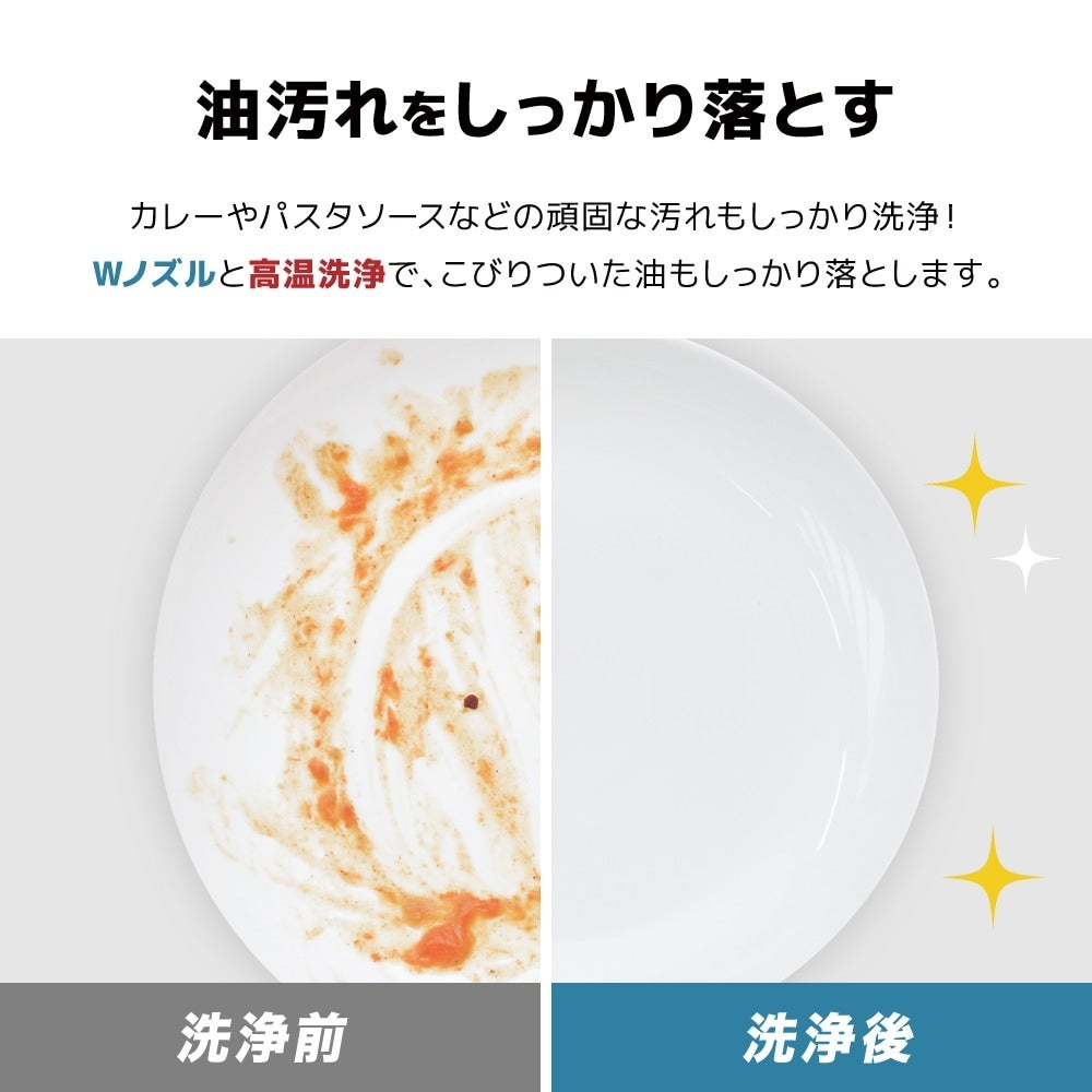 [レンタル] [～食器12点]サンコー ラクアmini color 食器洗い乾燥機 工事不要 タンク式 - 6