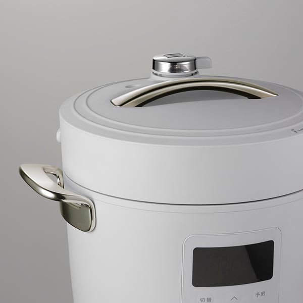 [レンタル] Re・De Pot リデポット 電気圧力鍋 2L スロークッカー ホワイト PCH-20LW - 4