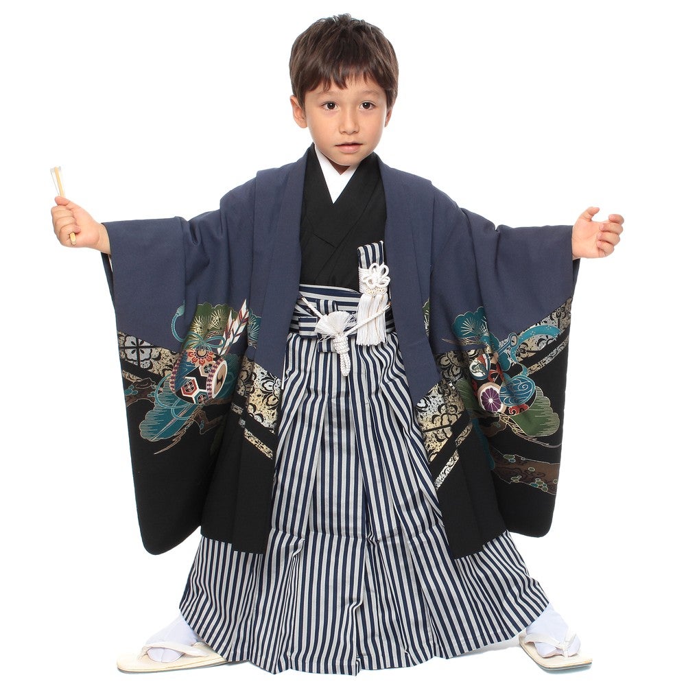 [レンタル] 七五三/節句 袴セット 5歳 男の子 鷹 鼓の宅配レンタル - 8