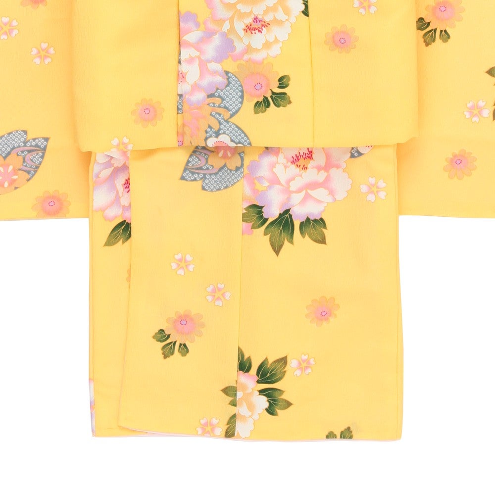 [レンタル] 七五三/節句 被布セット 3歳女の子 被布セット 妖麗 大柄牡丹の宅配レンタル - 3