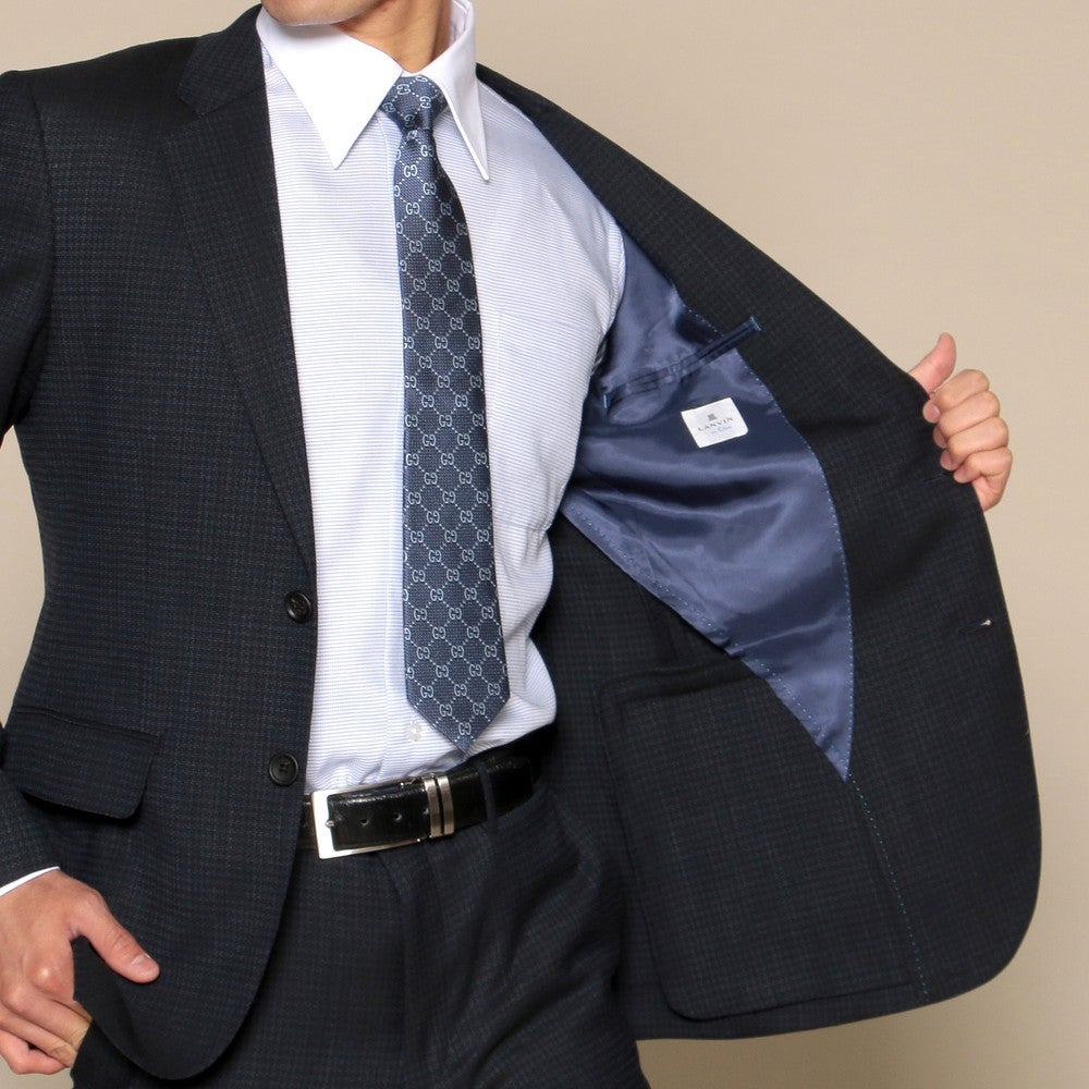 [レンタル] ランバンオンブルー メンズスーツ2点セット(ジャケット+パンツ) ネイビーの宅配レンタル - 5