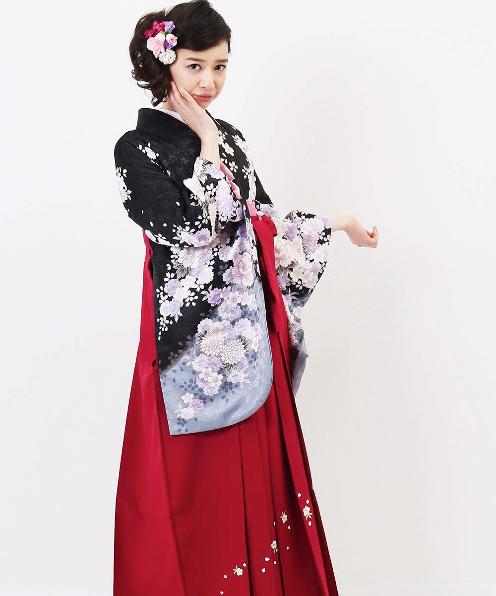 [レンタル] 【対応身長157cm～165cm】卒業式 袴 レンタル フルセット 女性 袴セット-828の宅配レンタル - 8