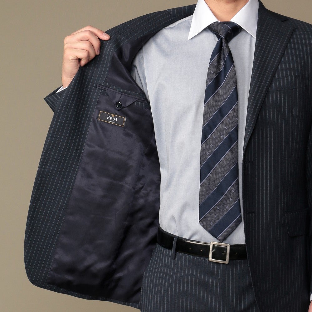 [レンタル] シップス ストライプ メンズスーツ2点セット(ジャケット+パンツ) ネイビーの宅配レンタル - 5