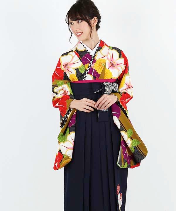 [レンタル] 【対応身長 157cm～165cm】卒業式 袴 レンタル フルセット 女性 袴セット-1432の宅配レンタル - 5