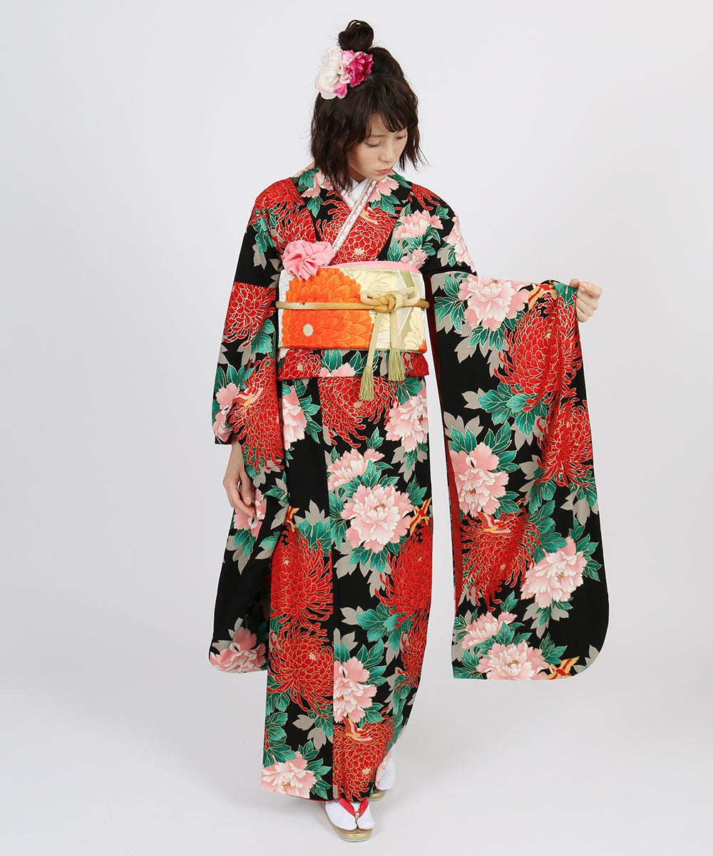 [レンタル] 【対応身長155-170cm】レンタル振袖フルセット-614の宅配レンタル - 3