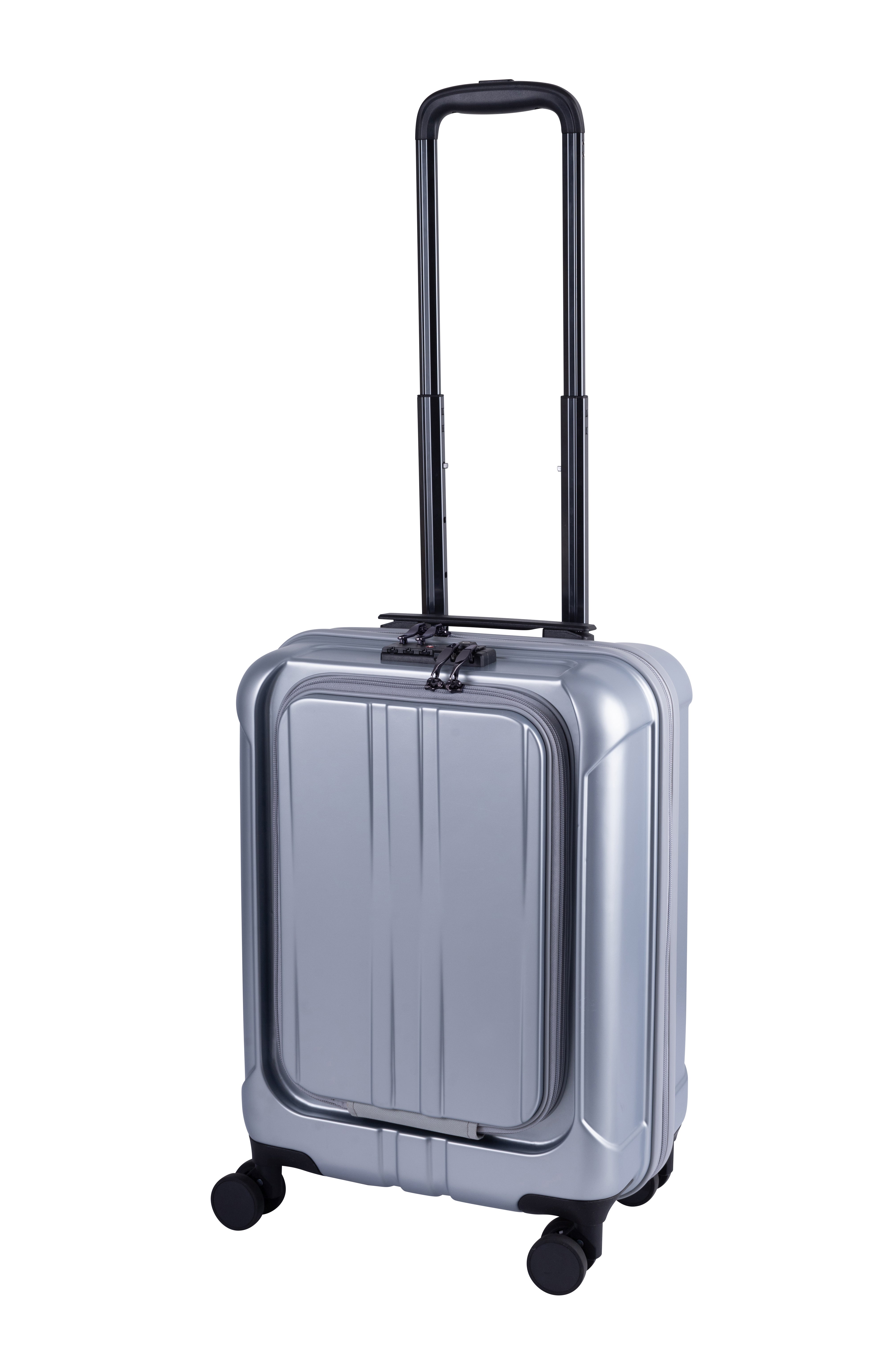 [レンタル] [2-3泊向けサイズ]グランプラス クイック 36L ハード スーツケース シルバー