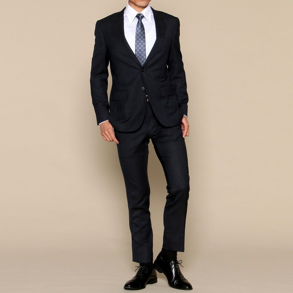 [レンタル] ランバンオンブルー メンズスーツ2点セット(ジャケット+パンツ) ネイビーの宅配レンタル - 6