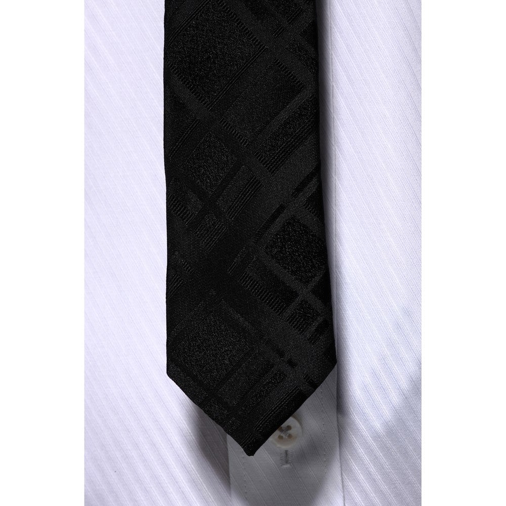 [レンタル] コスチューム・ナショナル メンズネクタイ シルク ブラック ウィンドーペン柄の宅配レンタル - 2