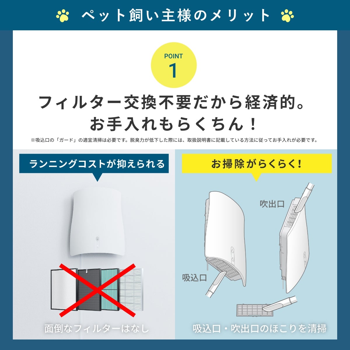[レンタル] サンスター QAIS-air- 04A1J ペット専用の除菌脱臭機 専用スタンドセット - 7