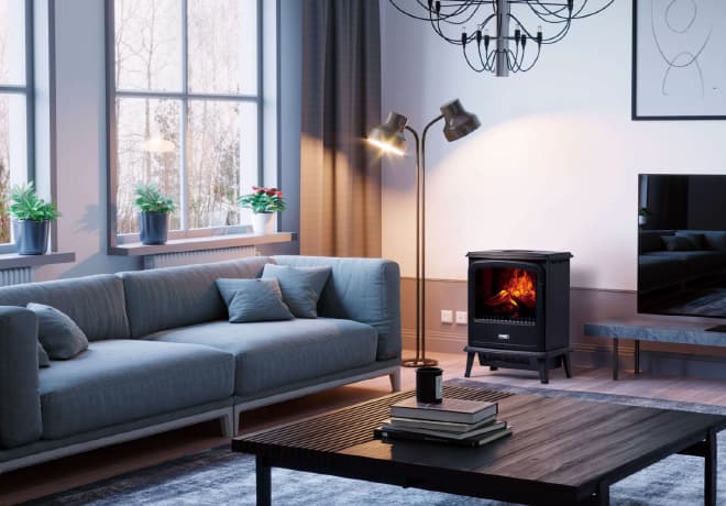 [レンタル] DIMPLEX(ディンプレックス) オプティフレーム ディンキーストーブ KDNK12 電気暖炉 電気ファンヒーター (暖房目安 3～8畳) - 8