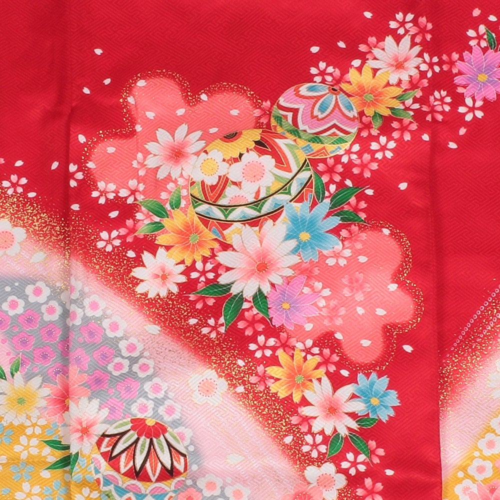 [レンタル] 女の子 お宮参り 産着レンタル6点フルセット 正絹 水流 金の宅配レンタル - 3