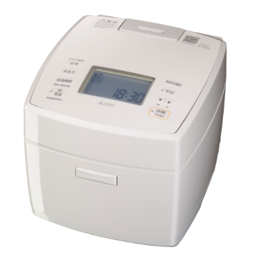 [レンタル] [5.5合炊き] 三菱電機 備長炭 炭炊釜 NJ-VS10H 炊飯器 白亜麻