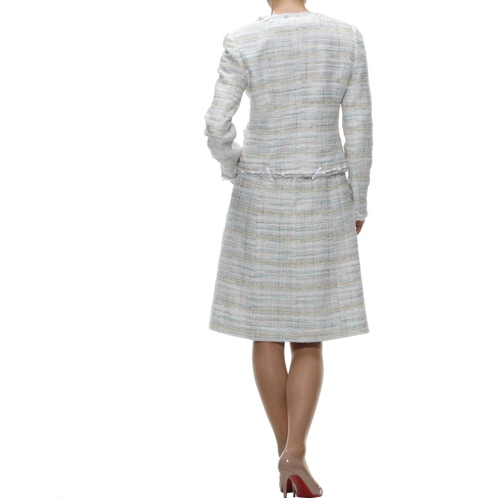 [レンタル] ルネ セレモニースーツ2点セット(ジャケット+ワンピース) ブラック / ホワイト×ブルーの宅配レンタル - 10