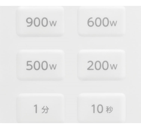 [17L]東芝 単機能電子レンジ ER-S6B 出力切替 900W/600W/500W/200W 図解 - 3