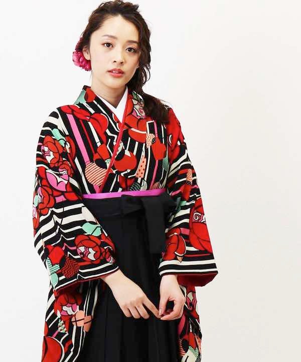 [レンタル] 【対応身長157cm～165cm】卒業式 袴 レンタル フルセット 女性 袴セット-1239