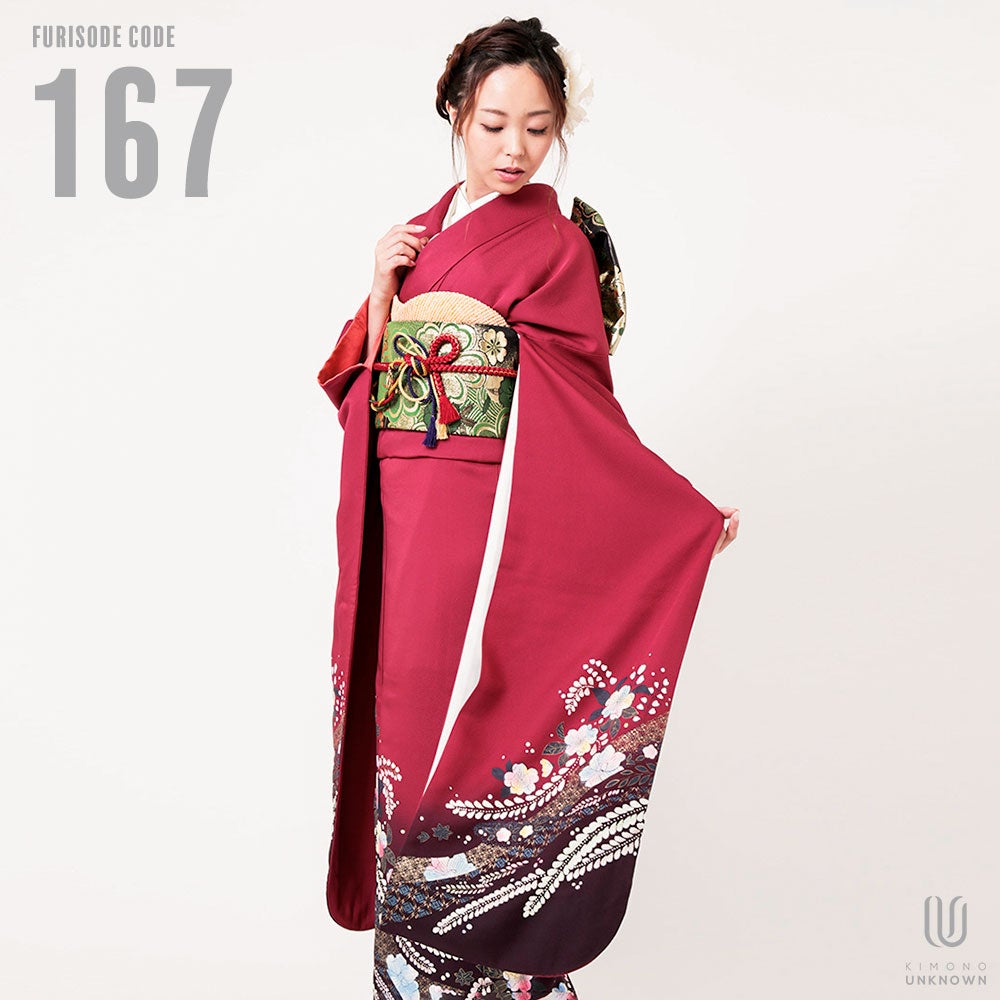 [レンタル] 【対応身長160-175cm】レンタル振袖フルセット-167