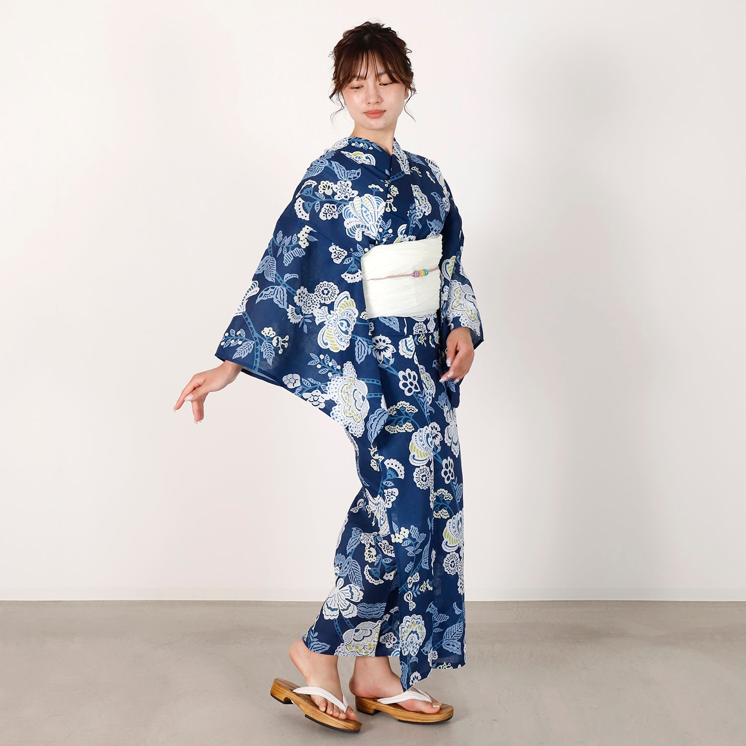 [レンタル] [2025新作]SION レディース浴衣 花柄 フリーサイズの宅配レンタル - 4