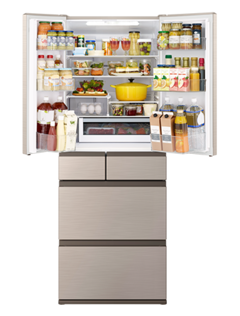 [レンタル] [570L][ファミリー向け][観音開き]日立 冷凍冷蔵庫 R-VW57V - 7