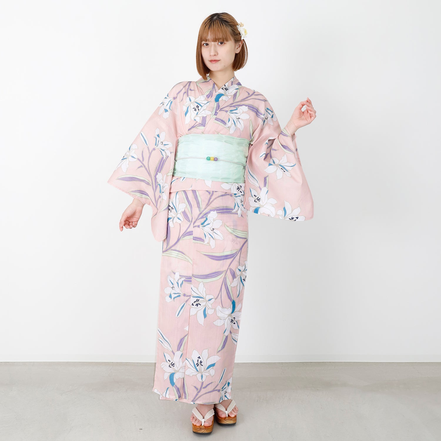 [レンタル] [2025新作]SION レディース浴衣 百合 フリーサイズの宅配レンタル - 3
